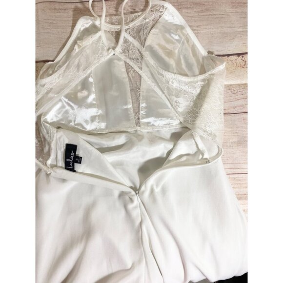 Lulu's Women's Adella Lace Sleeveless Maxi Dress.- Small - Picture 13 of 14